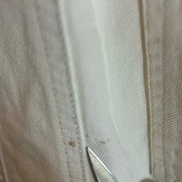 WE WORE WHAT Sz XS Oversized 100%  Cotton Adjustable Straps Short Overalls - Picture 9 of 11